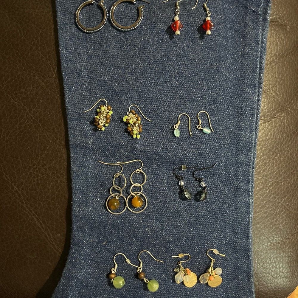 Elegant Multi-Color Earrings Set